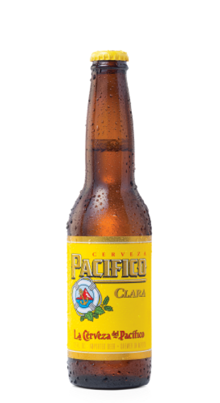 Pacifico Beer Glass Bottle
